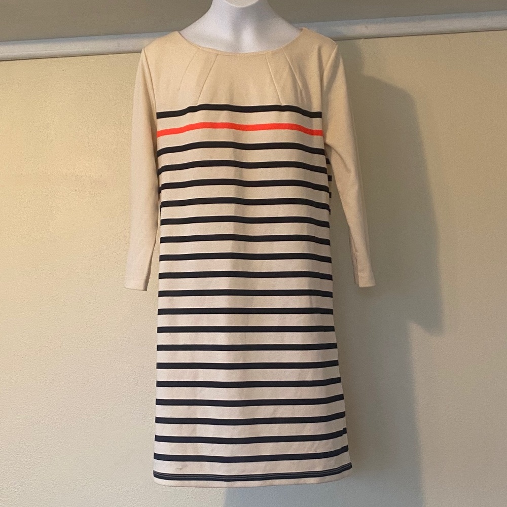 H&M Breton stripe long sleeve dress size small